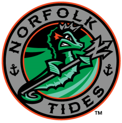 Norfolk Tides 2016-Pres Alternate Logo 2 vinyl decal